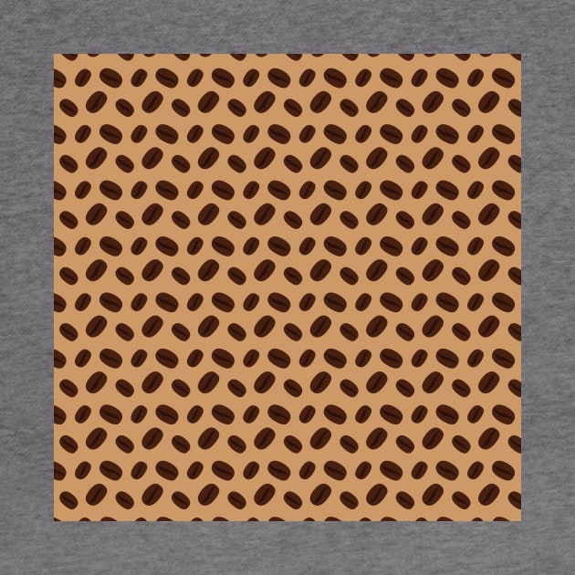 Cool Brown Coffee beans pattern by PLdesign